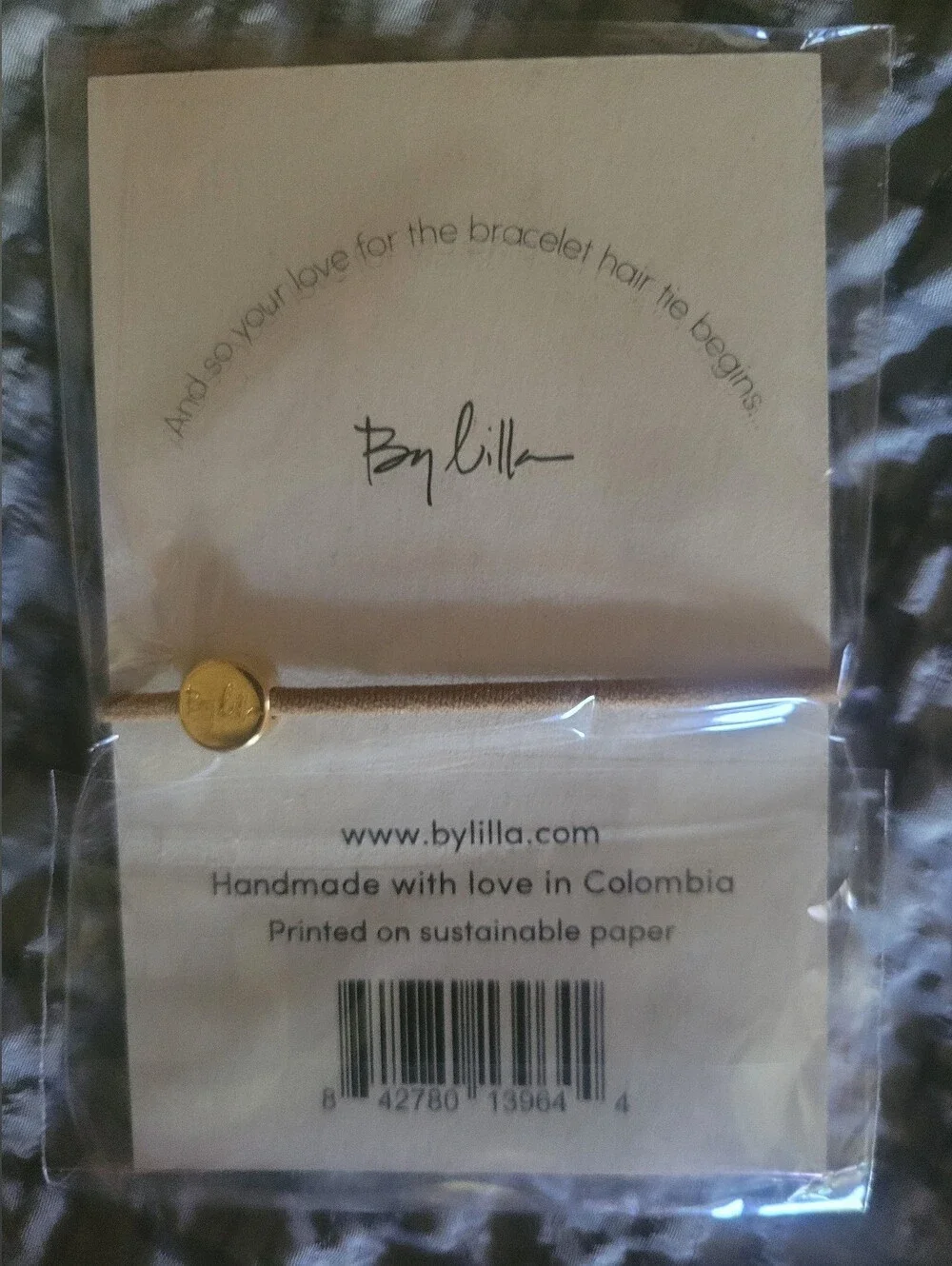 Sephora x By Lilla Red Beaded Bracelet Hair Tie Brand New Sealed